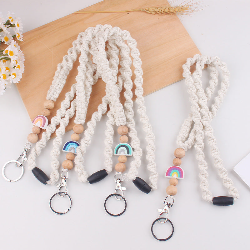 Wholesale New handmade woven necklace keychain